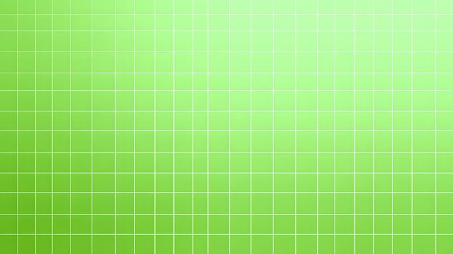 A versatile and clean abstract background featuring a precise geometric grid pattern with white lines over a smooth subtle green gradient from top to bottom