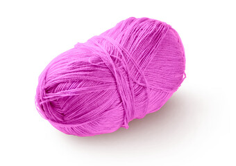 Wool yarn isolated on transparent background