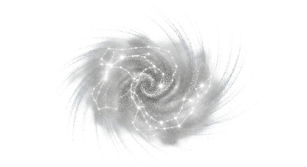 Smiling cartoon man pointing at an empty speech bubble for text