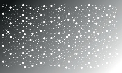 snow on transparent background. Light snowfall Soft snow particles on transparent backdrop