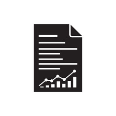 "Financial Report and Data Sheet Icon"