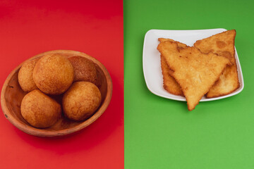 Fritter and flakes Colombian cuisine - Christmas tradition