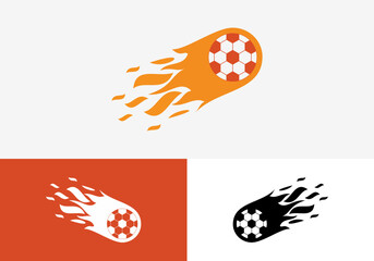 vector logo fireball illustration