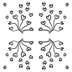 abstract floral background and copy space for text