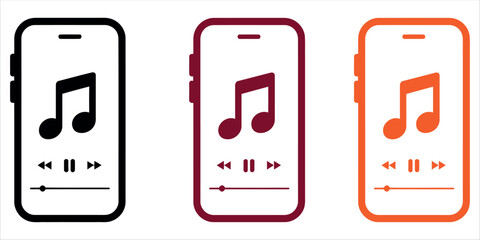Enjoy music on the go with colorful smartphone apps, perfect for streaming your favorite tunes or creating a vibrant playlist for any occasion.