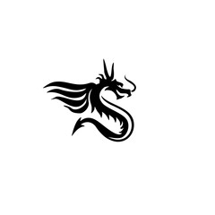 Dragon with wing Shaped Lette...
