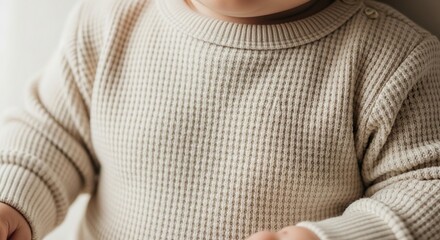 Shop baby waffle knit sweater long sleeve organic cotton neutral color for infant toddler clothing online store