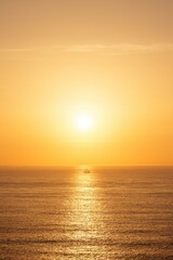 sunset over the sea
