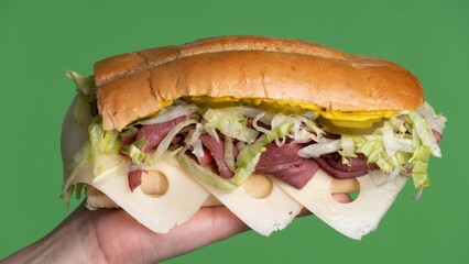 Sandwich carne y queso