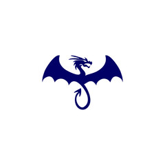 Minimalist Flying Dragon Logo...