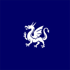 Modern Dragon Logo Vector for...