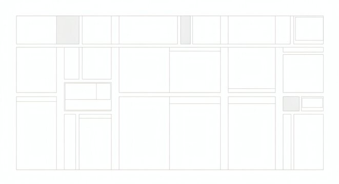 Abstract White Layout with Rectangular Sections image