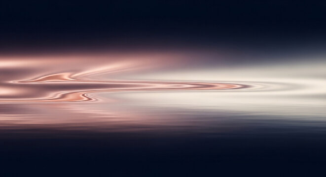 Dreamy abstract landscape with shimmering rose gold waves, perfect for calming meditation apps or luxurious branding, creating a serene and elegant vibe