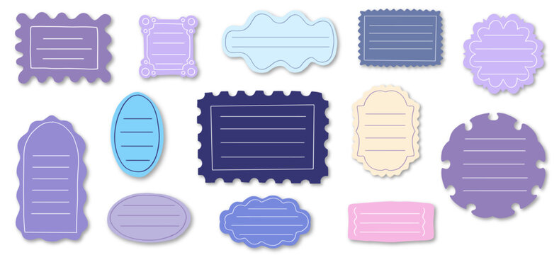Pastel Decorative Labels for Scrapbooking and Journaling