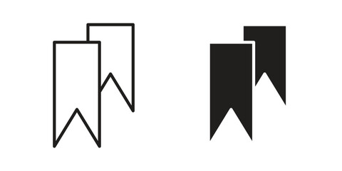 Save post icon in minimal flat, stroke style. suitable for graphic designs