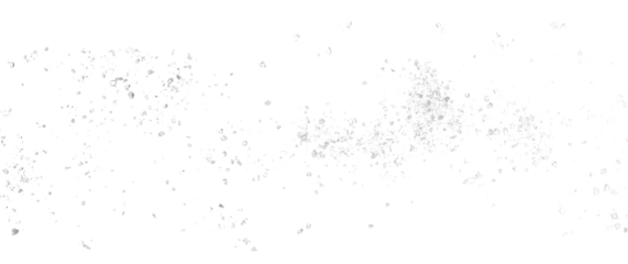 Crystallized sugar flying, isolated on white, clipping path, macro