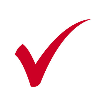 red check mark icon approval confirmation correct success symbol png transparent background