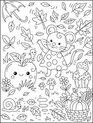 Autumn Mouse and Her Forest Friends