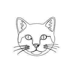 Obraz premium vector illustration of cartoon cat