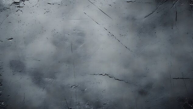 Grungy dark gray metal surface  grainy background with distressed texture, visible scratches, and deep cracks, creating a rugged industrial look.