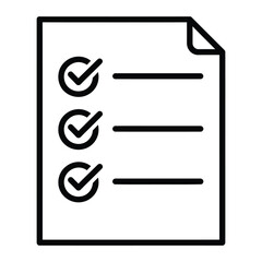 Budget Checklist &ndash; Financial Planning Outline Vector Icon