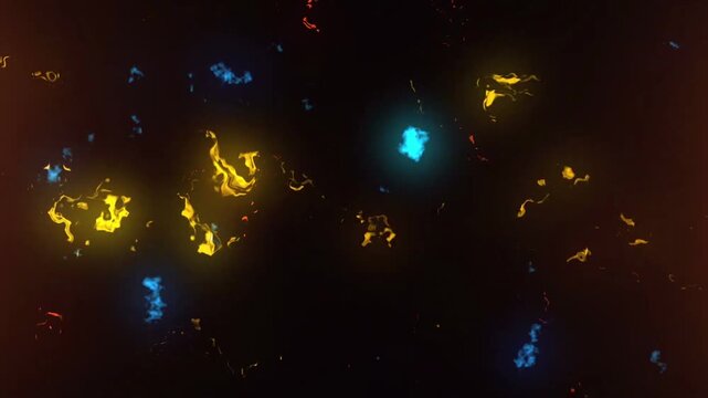 New Kine Master Particles Fire Thunders Black Screen Background Video.