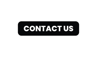 Black contact us button with white text on white background