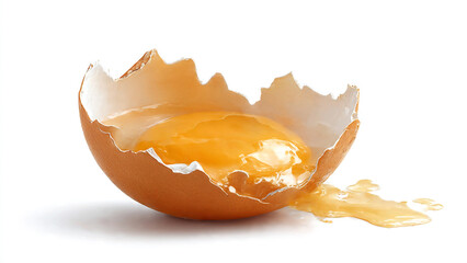 broken egg with a crack