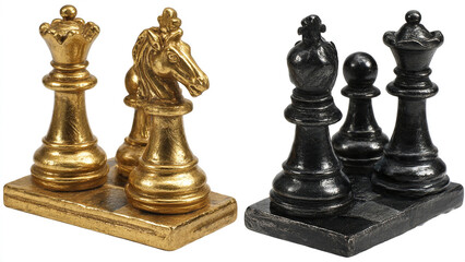 black chess pieces