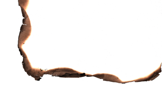 burning edge, Isolated on Transparent Background, ideal for design elements  Isolated on Transparent Background, ideal for design elements