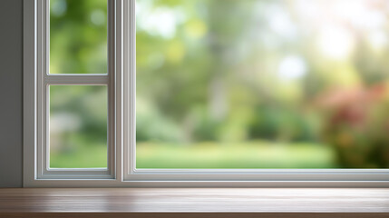 Modern residential window installation design defocused interior construction, faceless home renovation, contemporary visualization detail, blurred frame background, professional c