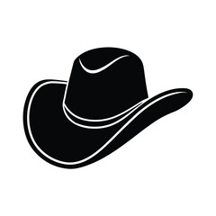 Cowboy Hat Curved Icon Vector Illustration