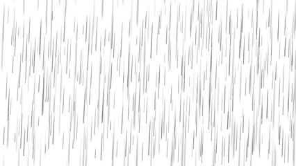 Realistic Falling Rain Overlay Texture on transparent Background for Photo Editing