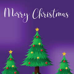 Merry Christmas poster or greeting card. Trendy modern design with gifts, vector illustrations