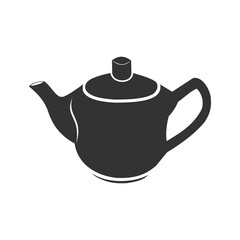 Teapot cup icon isolated on transparent background