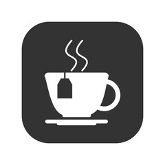 Cup of tea icon isolated on transparent background