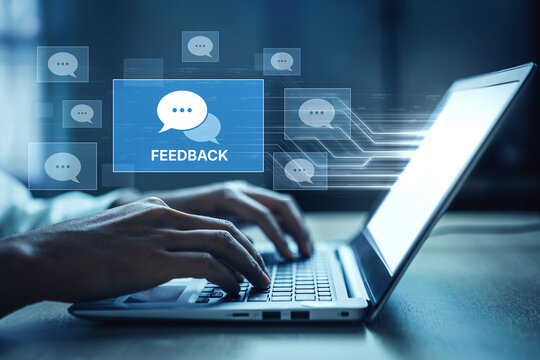 Customer or business team feedback system highlighting comments, opinions, evaluations, reviews, and suggestions from users to improve services, communication, and product quality idea insight Vouch
