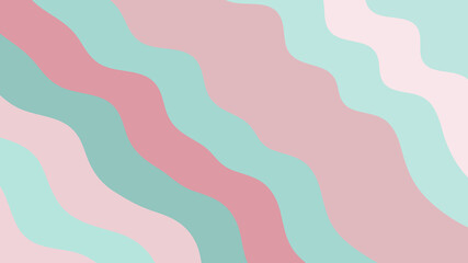 Pastel Waves: Serene Abstract Art Background with Soft Pink and Mint Green Colors | Subtle Aesthetic for Modern Designs