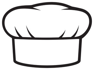 Modern Chef Hat Icon 2D Vector Artwork