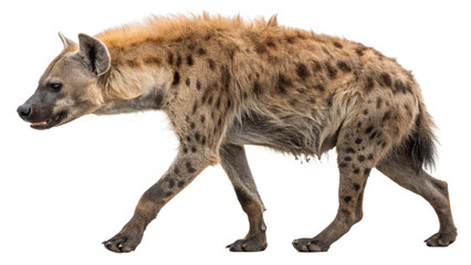 Naklejka premium Hyena, isolated on a transparent background PNG