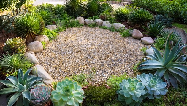 succulent garden frame n a serene oasis of greenery and stones