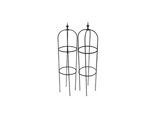 The white background in the picture is a black steel frame with a beautiful curved shape and pattern. It is versatile and easy to use in the home. It has a beautiful pattern and is convenient.