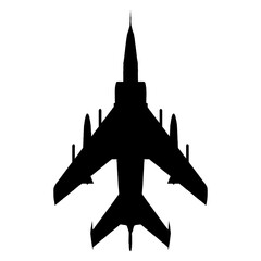 Naklejka premium Fighter Jet Silhouette