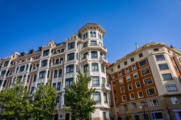 Dans les rues de Bilbao en Espagne