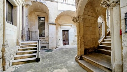 narrow street in old town