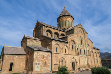 Fototapeta premium Ancient Svetitskhoveli Orthodox Cathedral, Mtskheta, Georgia
