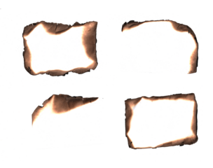 burning edge, Isolated on Transparent Background, ideal for design elements  Isolated on Transparent Background, ideal for design elements