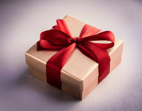 gift box with red ribbon