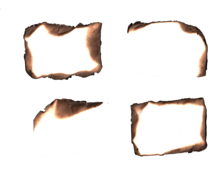 burning edge, Isolated on Transparent Background, ideal for design elements  Isolated on Transparent Background, ideal for design elements