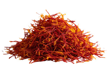 Naklejka premium Pile of vibrant orange-red saffron threads